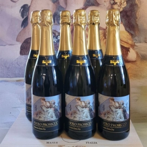 Cartone da 6 bottiglie Asolo Prosecco DOCG Superiore Extra dry
