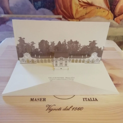 Cartolina pop-up Villa di Maser