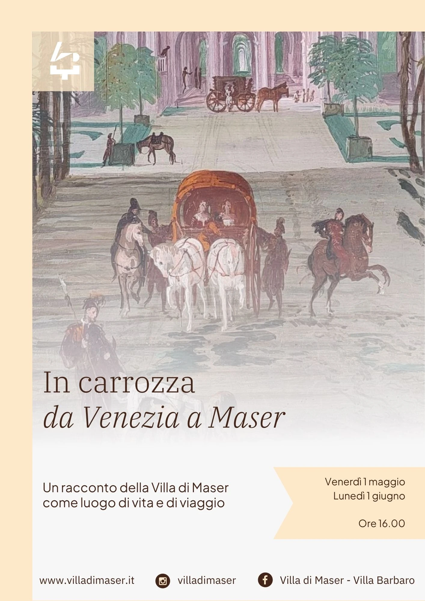 Visita guidata "In carrozza da Venezia a Maser"